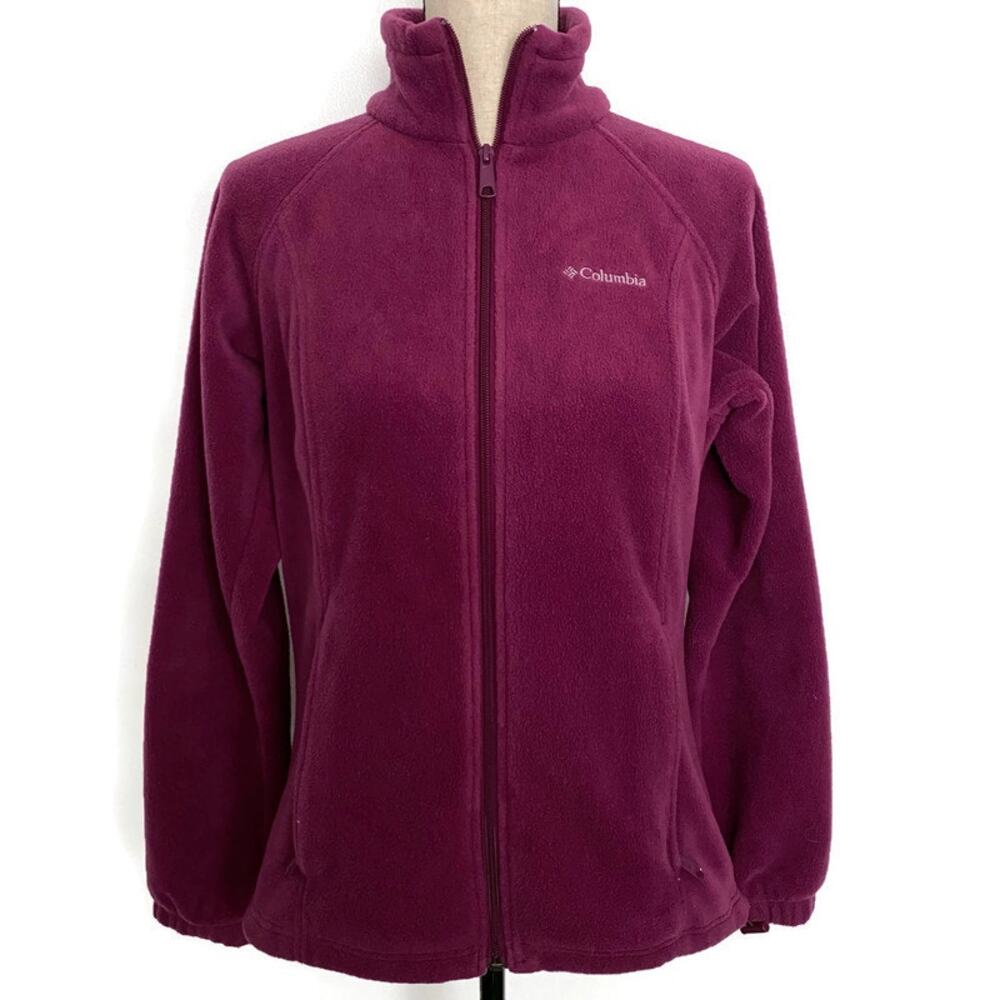 Columbia Benton Springs Fleece Jacket Womens Full Zip Purple WL6439 Womens Small